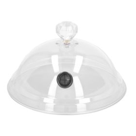 Home Smoking Dome Cover Kitchen Cooking Smoke Acrylic Hood Smoke Infuser Cloche Lid for Smoker Sprayer Plates Bowls