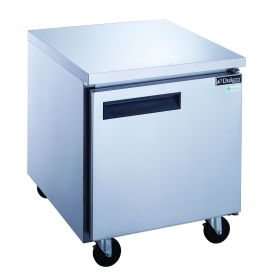 Dukers Single Door Commercial Undercounter Workbench Freezer Made by Stainless Steel