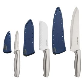 Farberware Edgekeeper 6-piece Chef Set Stainless Steel with Sheaths