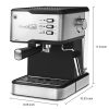 Espresso Machine, Espresso and Cappuccino latte Maker 20 Bar Pump Coffee Machine Compatible with ESE POD capsules filter&Milk Frother Steam Wand,950W