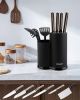 Knife Block; Cookit kitchen Universal Knife Holder without Knives; Detachable Knife Storage with Scissors Slot; Space Saver Multi-function Knife Utens