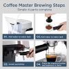 Geek Chef Espresso Machine,20 bar espresso machine with milk frother for latte,cappuccino,Machiato,for home espresso maker,1.8L Water Tank