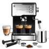 Espresso Machine, Espresso and Cappuccino latte Maker 20 Bar Pump Coffee Machine Compatible with ESE POD capsules filter&Milk Frother Steam Wand,950W