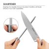 Knife Set High Carbon Stainless Steel Kitchen Knife Set 14 Pieces Super Sharp Cutlery Knife Set with Acrylic Stand - Silver