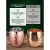 Moscow Mule Copper Mugs Set of 4, 100% Handcrafted, Large Size 19 ounces