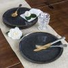 Better Homes & Gardens 16-Piece Burns Speckled Stoneware Dinnerware Set, Black