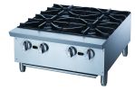 Dukers Commercial Gas Hotplate Cooktop in Stainless Steel with Four Lift-Off Burner Hot Plate