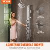 VEVOR Shower Panel System, 5 Shower Modes, Digital Display Shower Panel Tower, Rainfall, 8 Massage Jets, Tub Spout