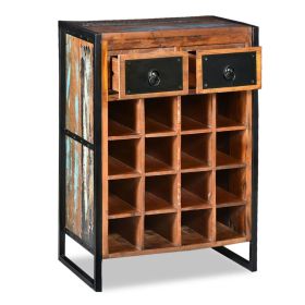 vidaXL Wine Rack for 16 Bottles Solid Reclaimed Wood