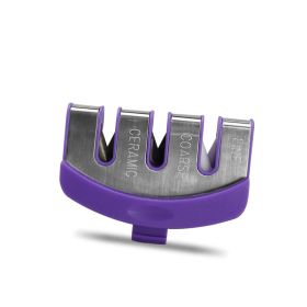 Sharpening Kitchen Tool Diamond Tungsten Steel Sharpening Stone (Color: Purple)