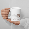 Misty Peaks Coffee Mug - Dreamy Mountain Watercolor Art