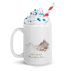 Misty Peaks Coffee Mug - Dreamy Mountain Watercolor Art