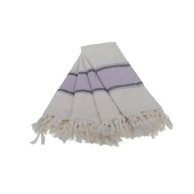 Smyrna Turkish Hand / Kitchen Towel 4 pack 23x17in (Color: Lilac)