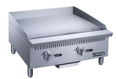 Dukers 24" All Stainless Steel Multi Burner Griddle (Material: Stainless Steel, Model: DCGM24)