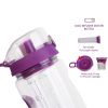 Fruit Infuser Water Bottle 32OZ Juice Shaker Sport w/ Flip Top Lid Anti-Slip Grips For Office Home Sport Running Walking Hiking