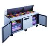 Dukers Commercial Triple Door Salad Prep Table Refrigerator 17.58 cu.ft.