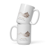 Misty Peaks Coffee Mug - Dreamy Mountain Watercolor Art