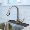 Silicone Faucet Mat Kitchen Sink Splash Guard Drain Mat Drying Pad