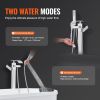 VEVOR Freestanding Bathtub Faucet, Floor Mount, Freestanding Tub Filler, Shower Mixer Taps, Two Water Modes, 360° Swivel Spout