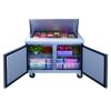 Dukers Commercial Double Door Salad Prep Table Refrigerator