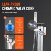 VEVOR Freestanding Bathtub Faucet, Floor Mount, Freestanding Tub Filler, Shower Mixer Taps, Two Water Modes, 360° Swivel Spout