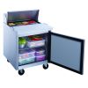 Dukers Commercial Single Door Salad Prep Table Refrigerator