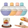 4pcs Premium Silicone Ice Sphere Molds Ice Balls For Enhanced Whiskey Cocktail Experience Large Ice Ball Molds For Whiskey & Cocktails With Funnel Lid